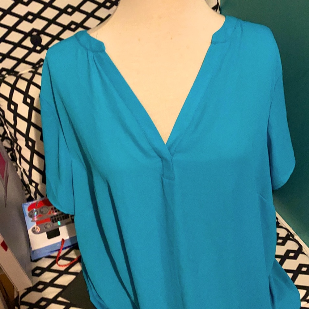 Torrid Light sheer shift top